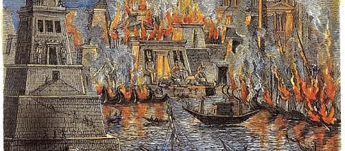 QUEMA DE LA BIBLIOTECA DE ALEJANDRIA