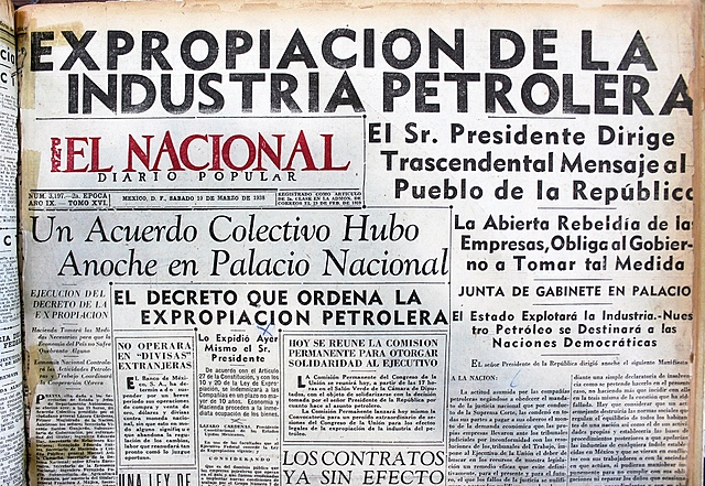 Expropiación Petrolera (decreto del Presidente Cárdenas)