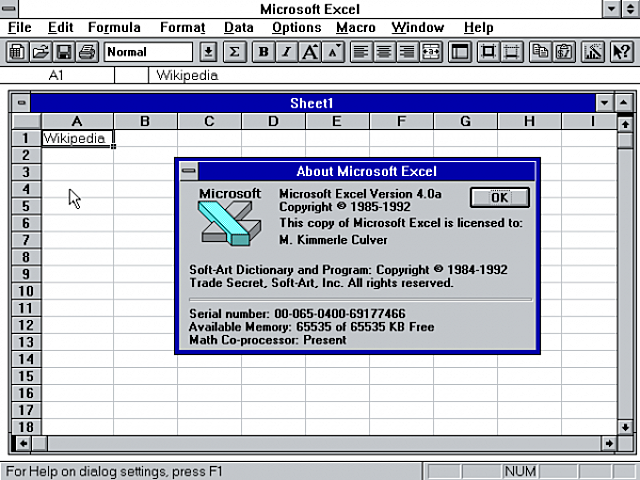 Excel 4.0