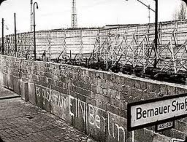 Creation of the Berlin Wall.