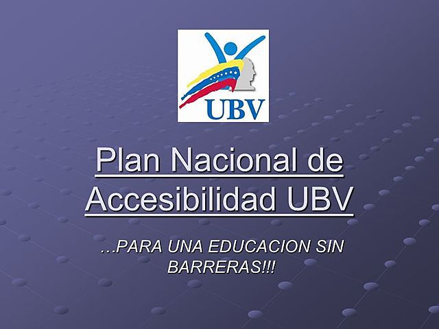 PLAN NACIONAL DE ACCESIBILIDAD