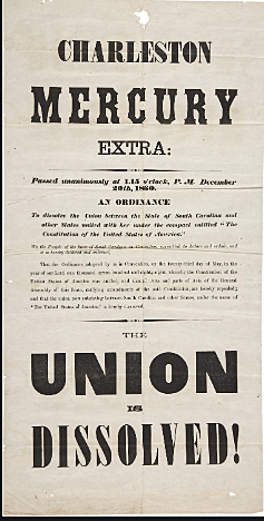South Carolina Seceded from the Union: