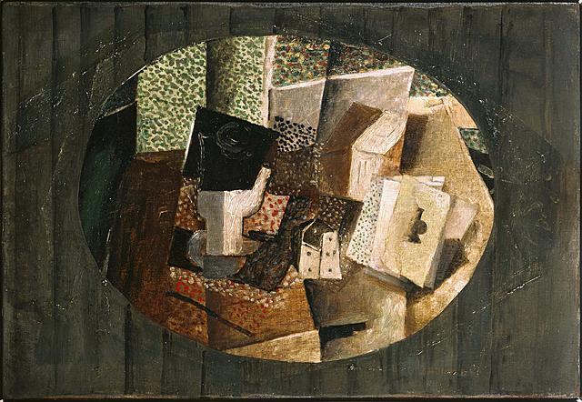 Naipes y dados, G. Braque