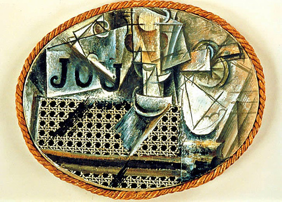 Naturaleza muerta con silla de rejilla, Picasso