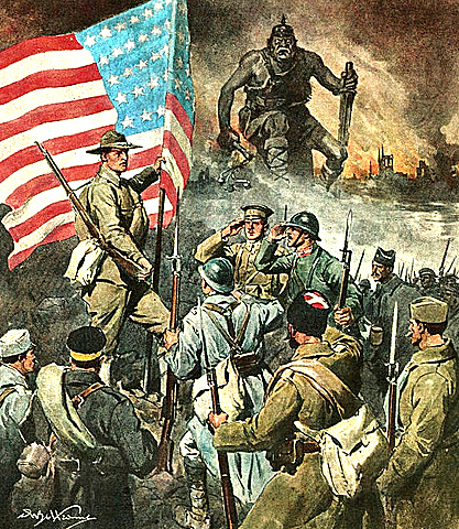 Gli Stati Uniti entrano in guerra al fianco dell'Intesa