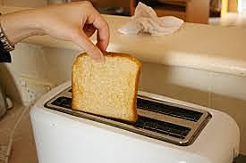 taking toast out