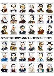 Scriitori români clasici și moderni, care au marcat literatura română/ Écrivains roumains classiques et modernes, qui ont marqué la littérature roumaine