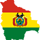 Bolivia flag map