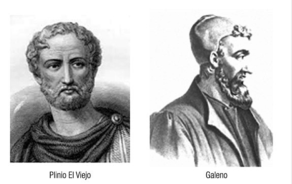 Plinio y Galeno.