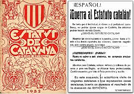 APROBACIÓN DEL ESTATUTO DE CATALUÑA.