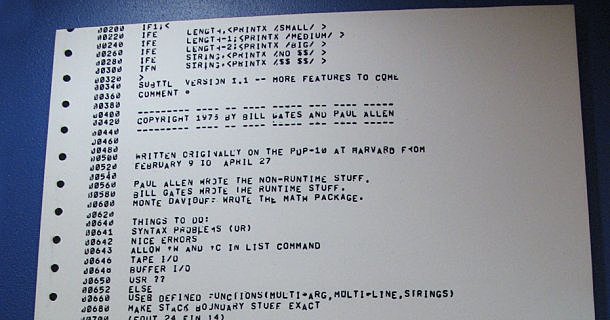 Cesión de lenguaje BASIC