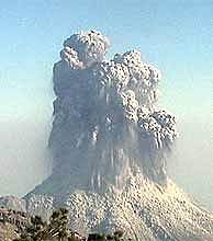 Erupción del volcán de colima
