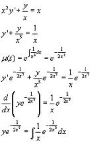 First Order Linear Differential equation