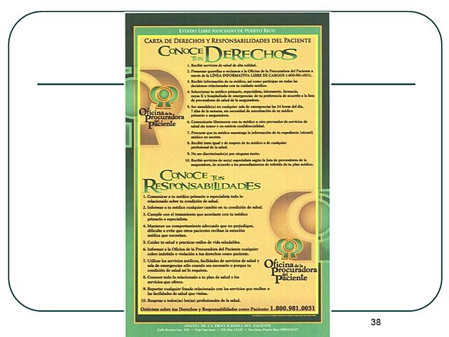 1° CARTA DE DERECHOS DEL PACIENTE