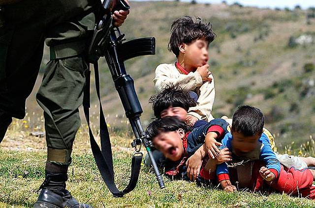 Niños en la guerra Colombiana