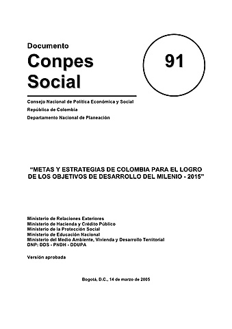 Aprobación del CONPES 091 de 2005