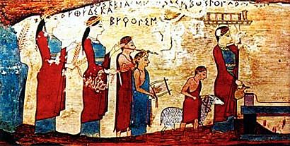 Fratria, presentación de un varón en Grecia, los niños en la civilización Griega