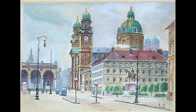 la vida artistica de hitler