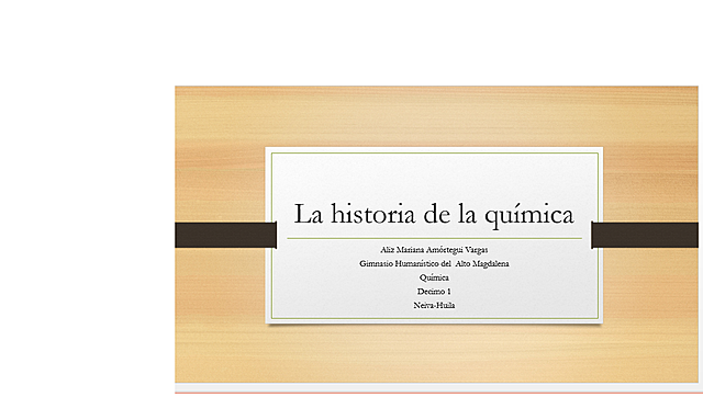 Historia de la quimica
