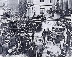 Terrorist attack on Wall street