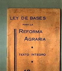 Ley de Bases de la Reforma Agraria.