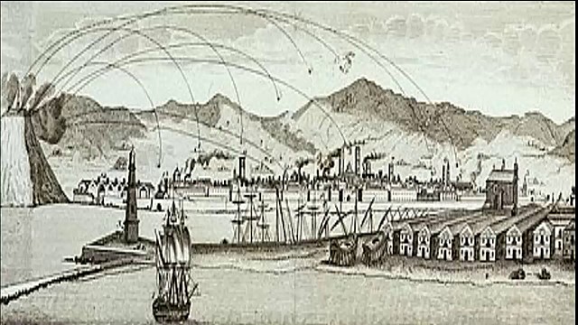 Barcelona bombardeada