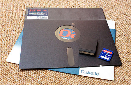 Disquete de 8 pulgadas.