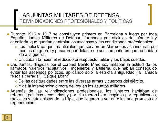 JUNTAS MILITARES DE DEFENSA