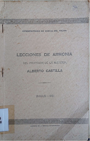 El libro "Lecciones de Armonía"