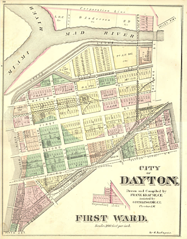 Briefly lived in the first ward of Dayton Ohio with his father’s family in 1870 working as a bookkeeper