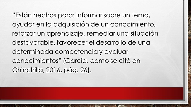 GARCÍA, 2010 - Propone una definición