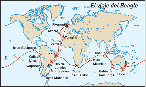 Darwin finaliza su viaje