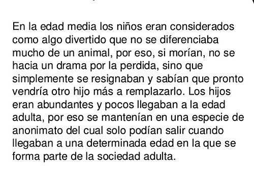 NIÑO COMO PROPIEDAD O ANIMAL