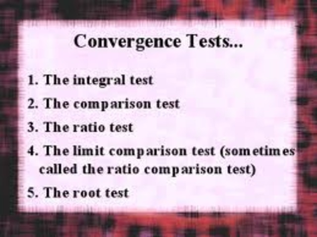 Brief Series Tests Review