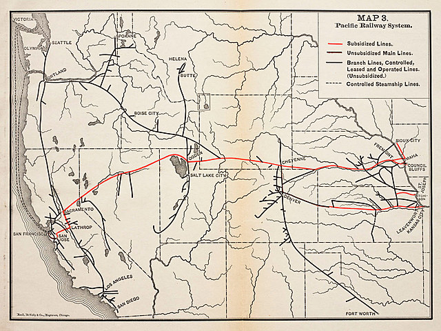 The Union Pacific Railroad is completed