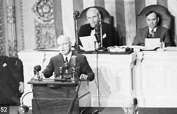 Truman gives his Truman Doctrine Speech