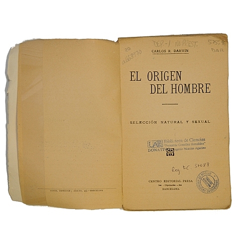 Publica "el Origen de las especies"