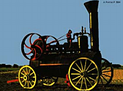 Maquinas de vapor para labores agrícolas.