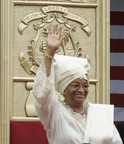 Ellen Johnson Sirleaf is elected President