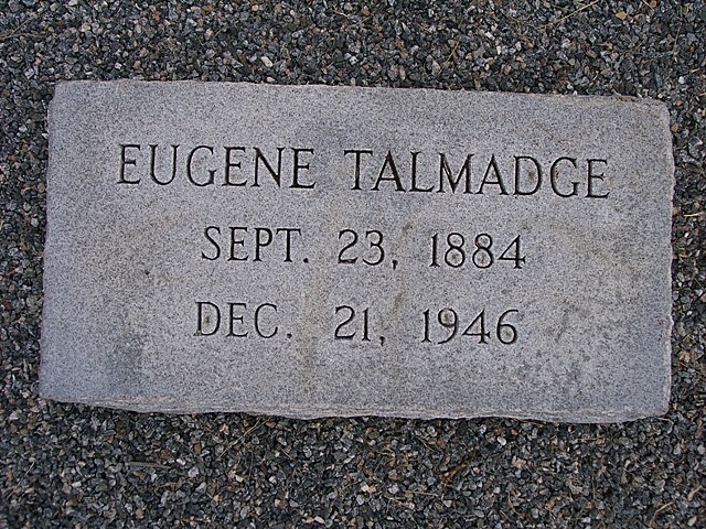 Eugene talmadge has passed away
