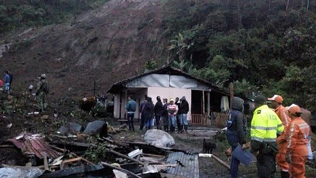 Deslizamiento de tierra, Colombia