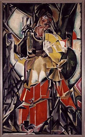 Mujer con abanico- María Blanchard