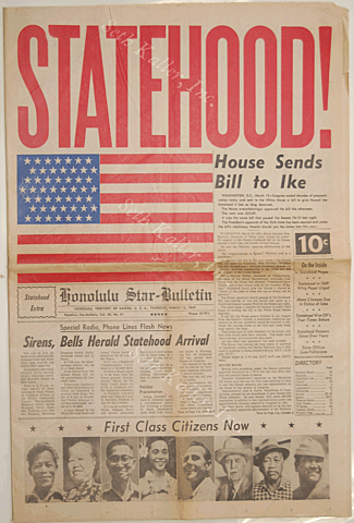 Alaska and Hawaii are Now Admitted as States