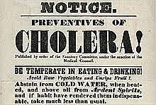 First Cholera Case in the 1848-49 Cholera Outbreak