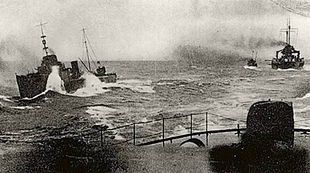 Bloqueo naval británico.