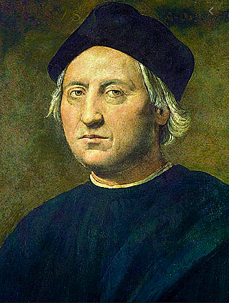 Columbus encounters the new world