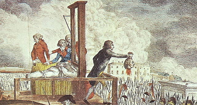 King Louis the XVI is executed