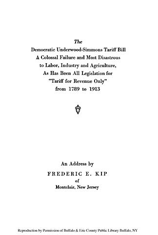 Underwood-Simmons Tariff