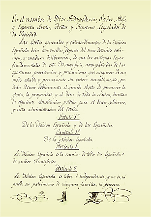 Constitución de Cadiz 1812