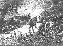 The Swing Riots cause damage to farming machines in rural England